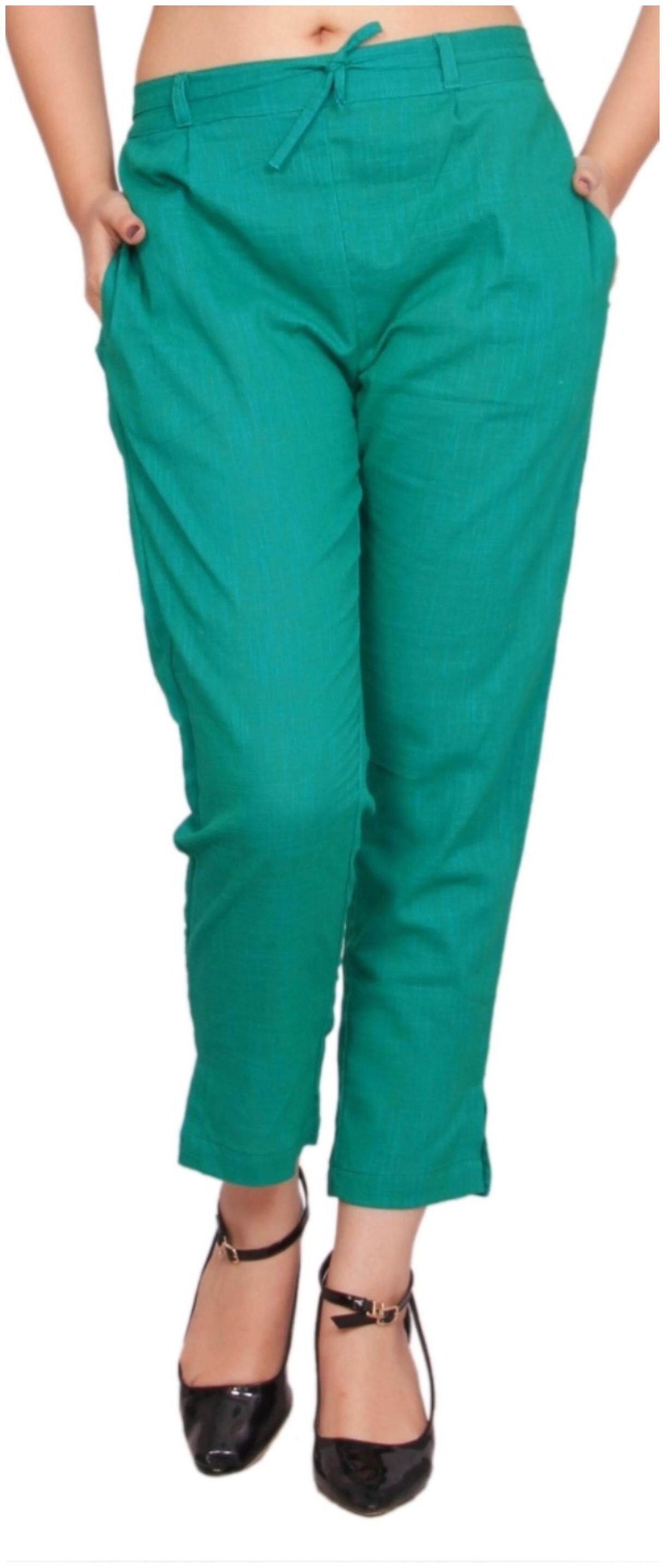 

Rama Women Green Straight fit Cigarette pants
