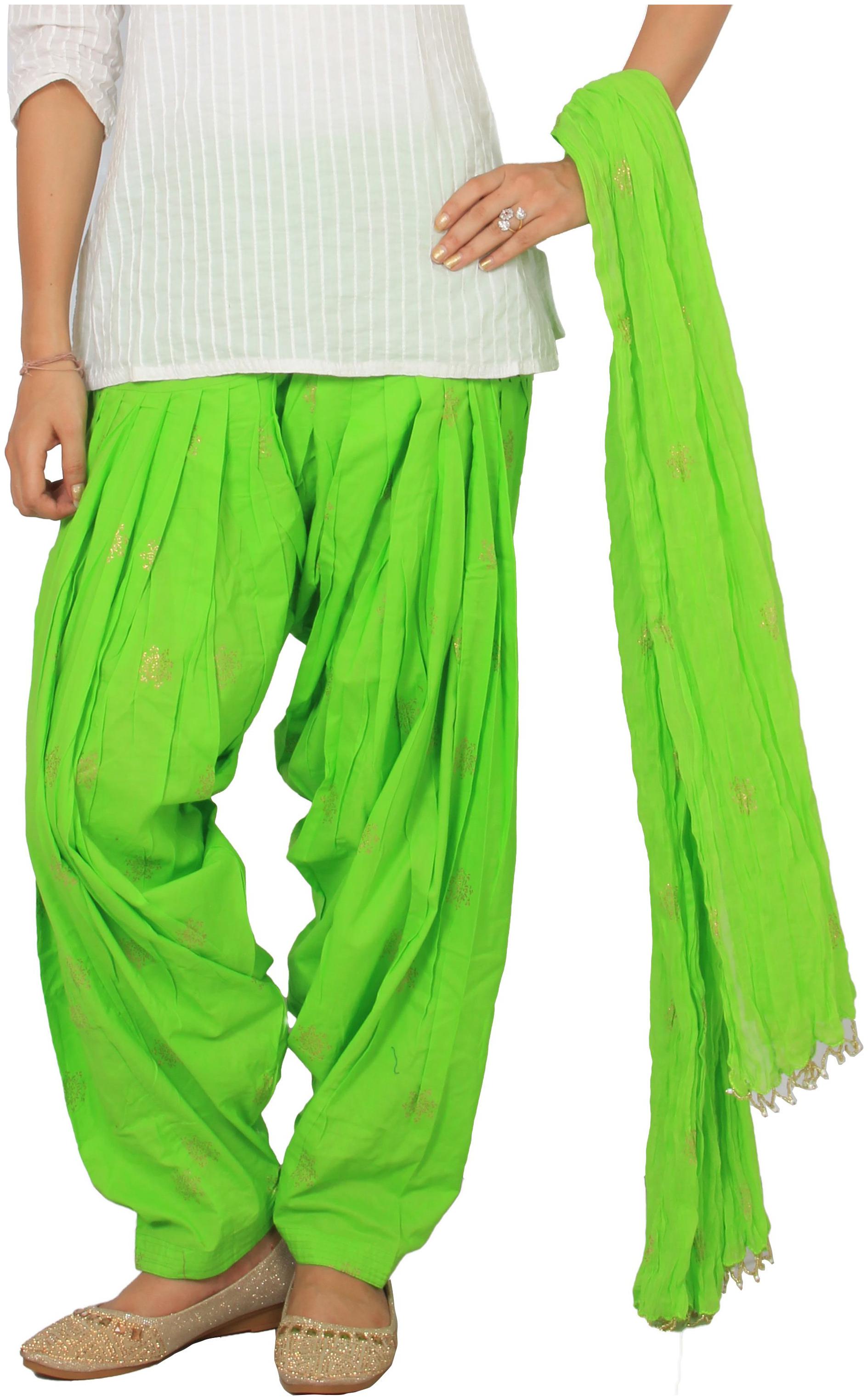 

Rama Cotton Patiala - Green