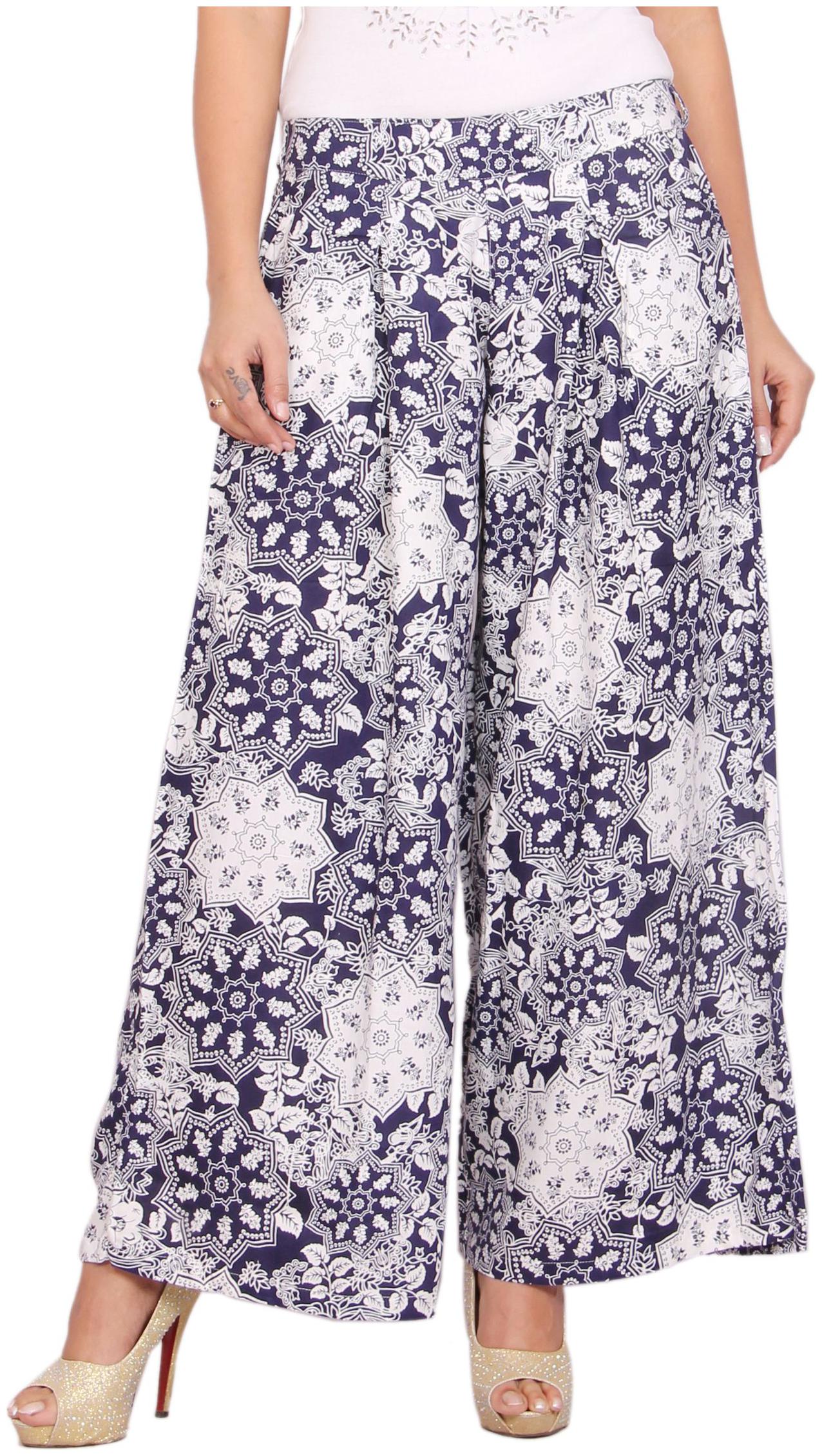 

Rama Multi Printed Flared Palazzo