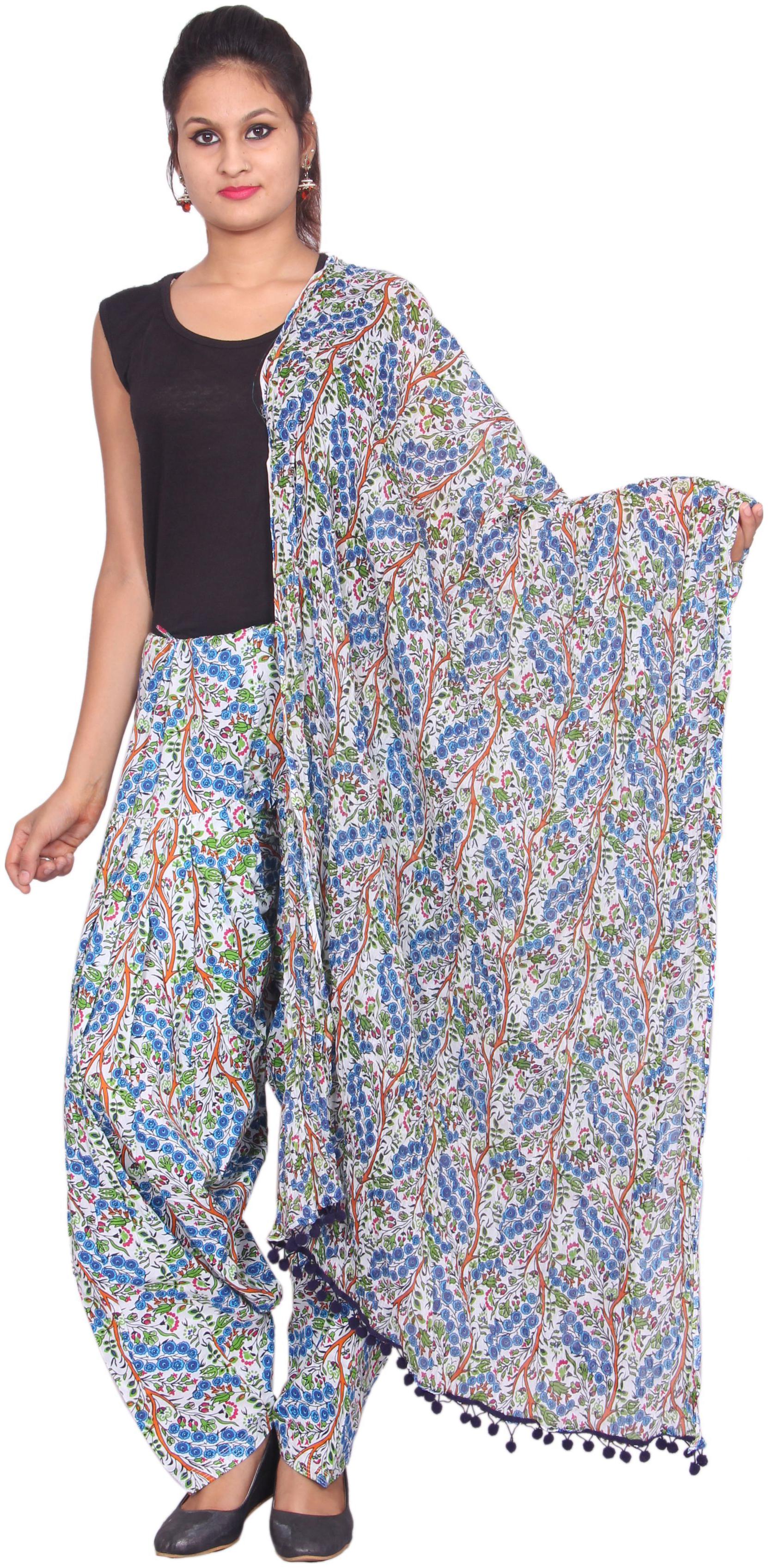

Rama Cotton Patiala - Blue