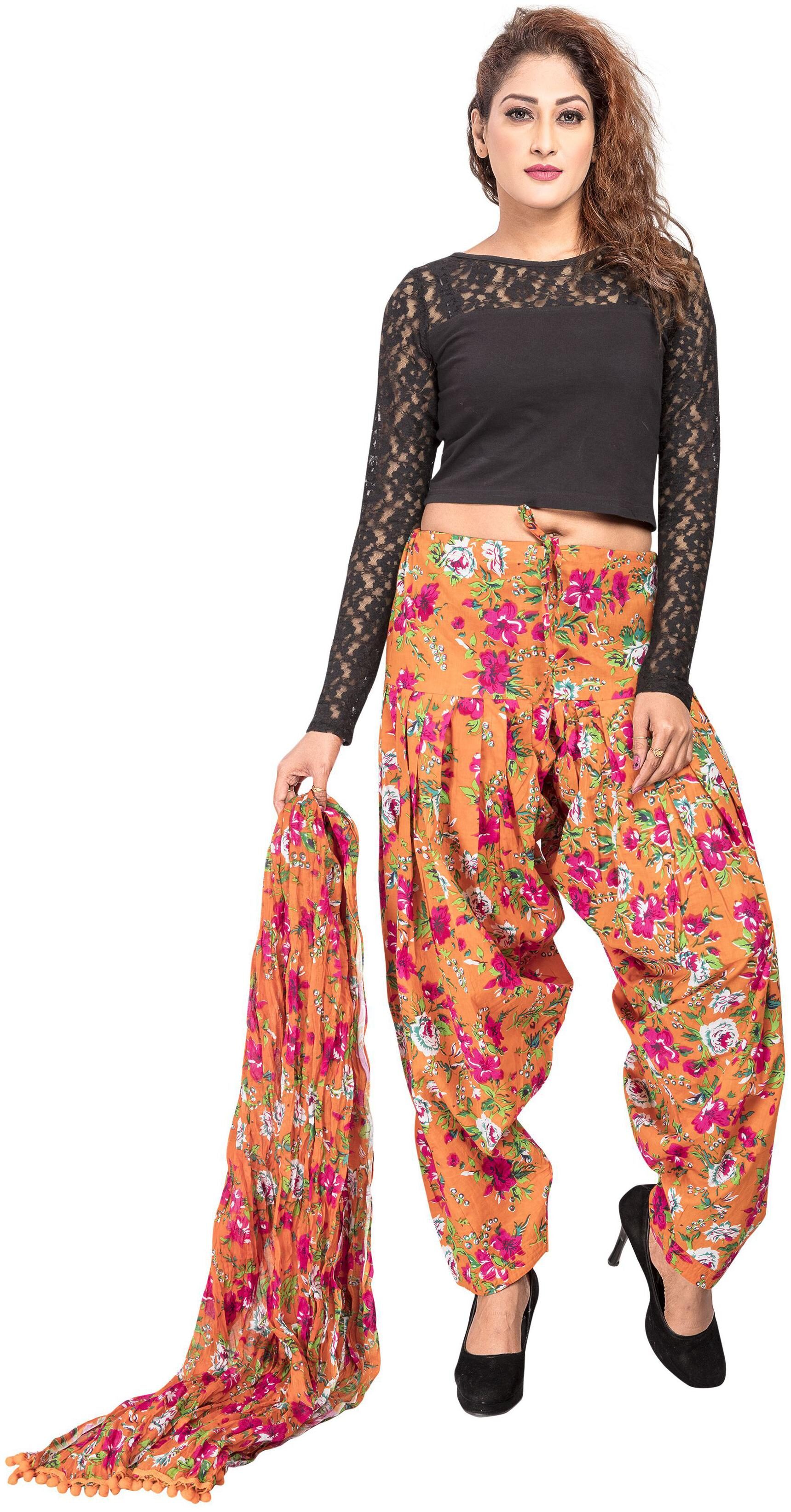 

Rama Cotton Patiala - Orange