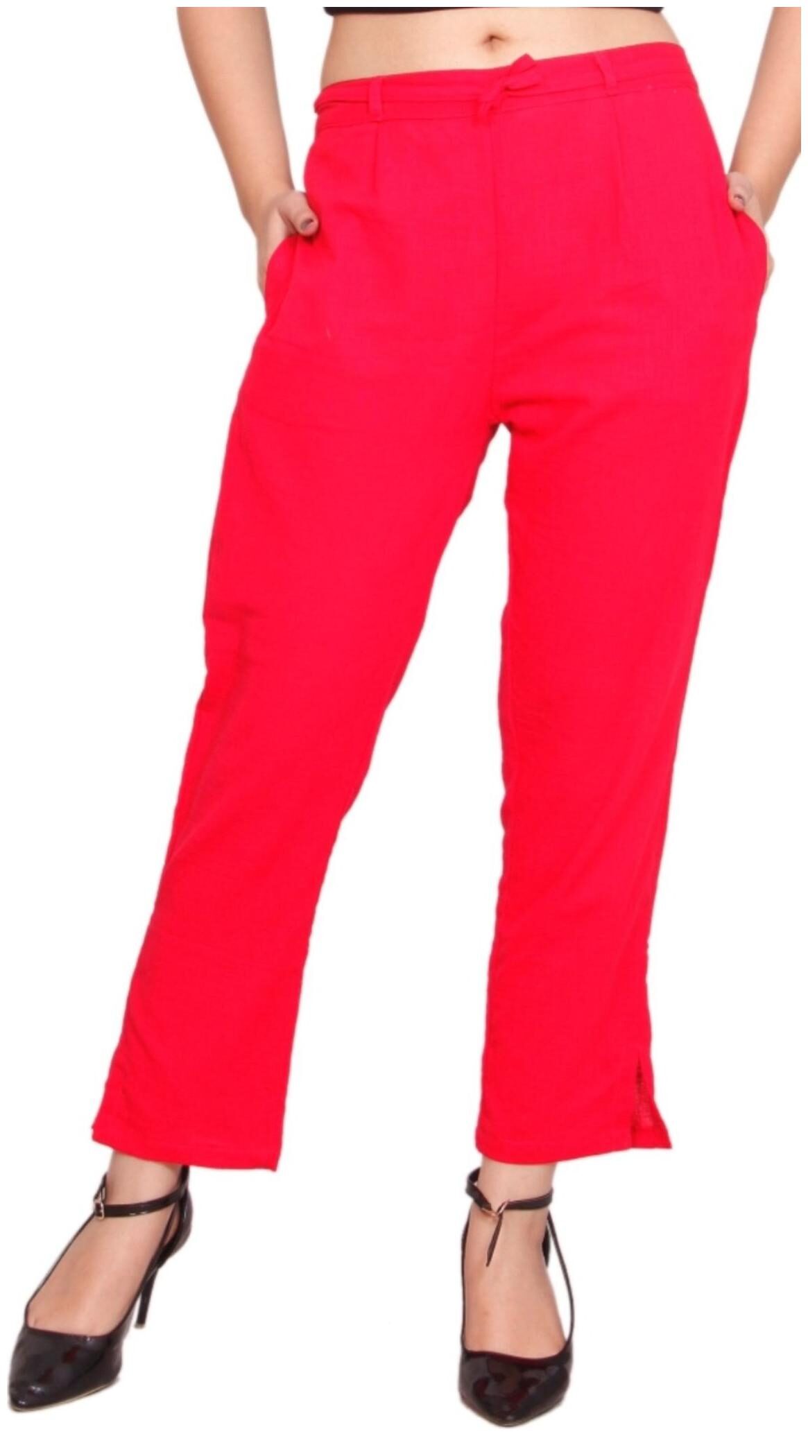 

Rama Women Pink Straight fit Cigarette pants
