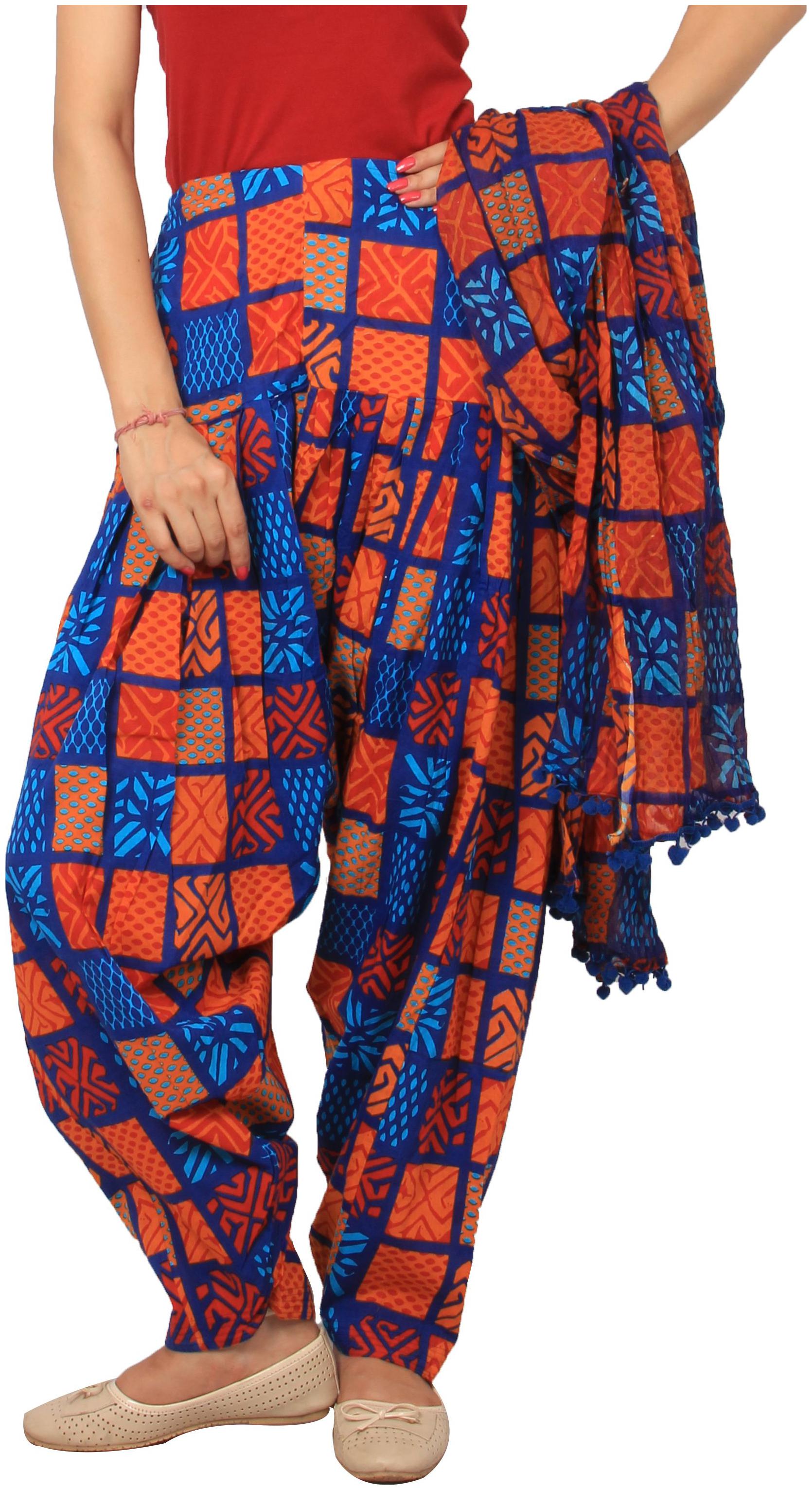 

Rama Cotton Patiala - Multi