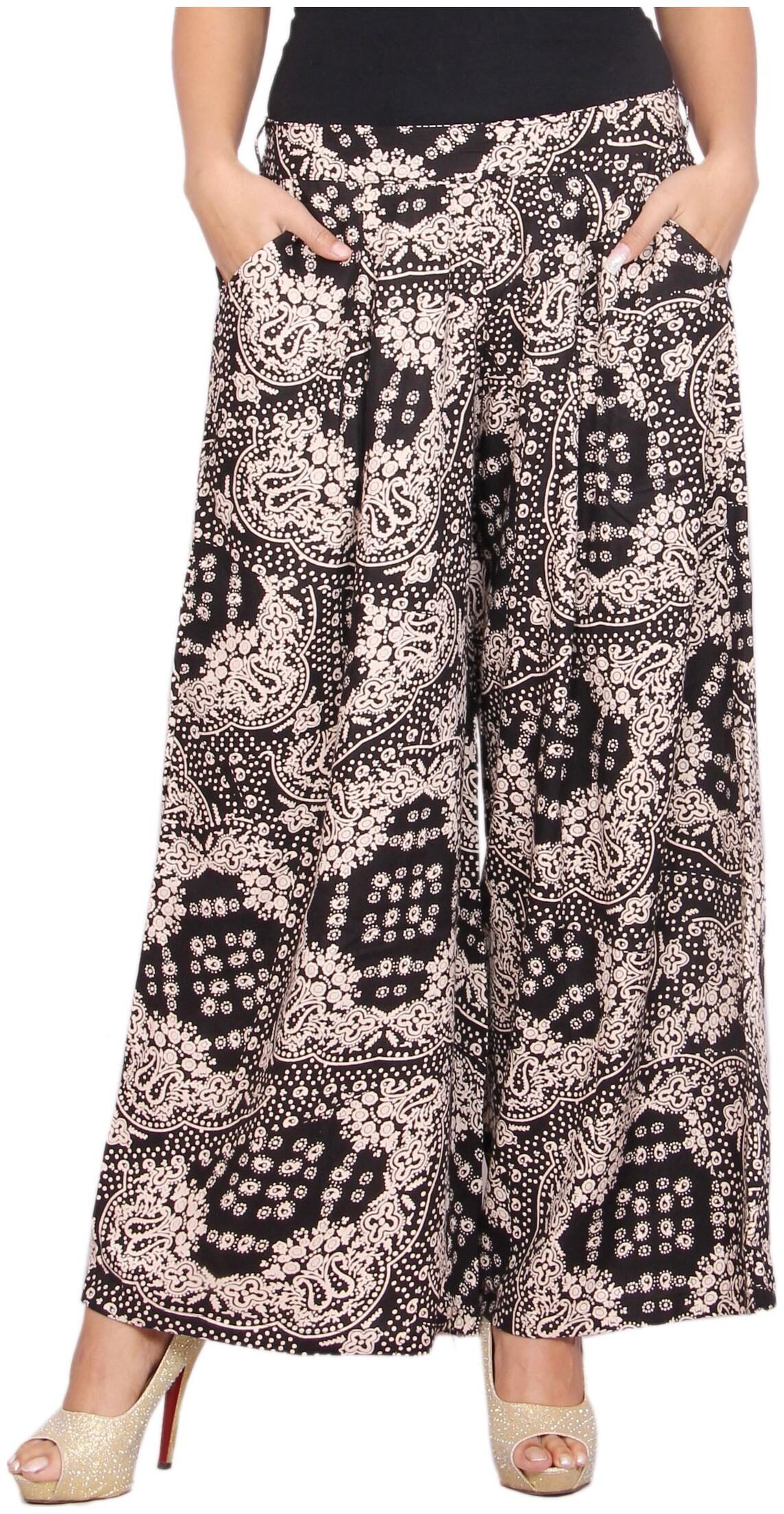 

Rama Multi Printed Flared Palazzo