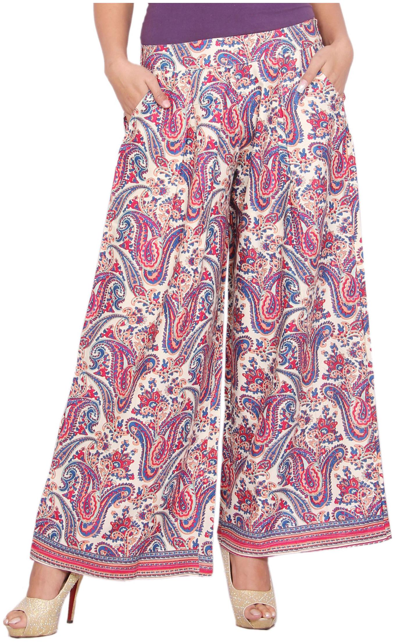 

Rama Multi Printed Flared Palazzo