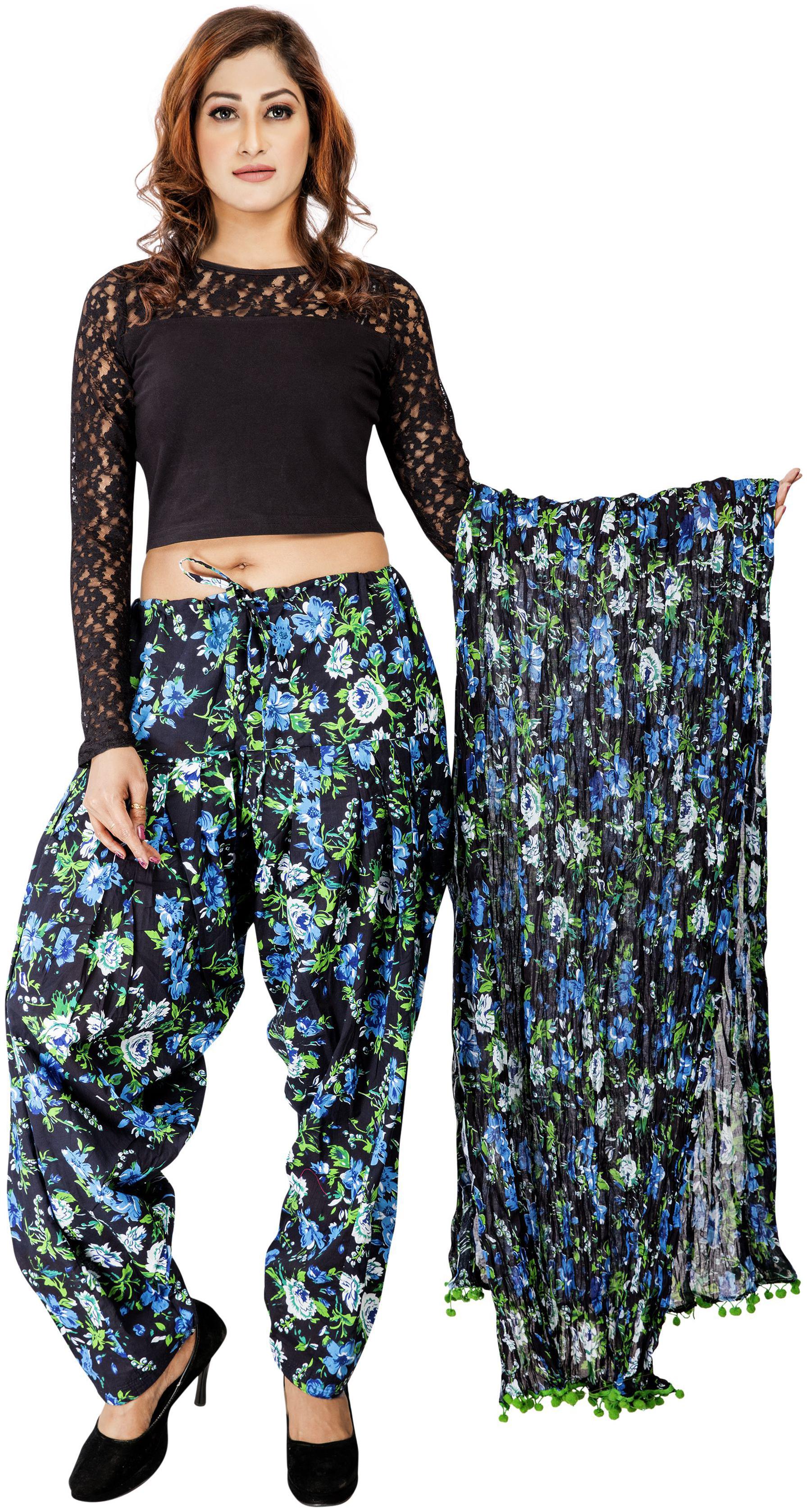 

Rama Cotton Patiala - Blue