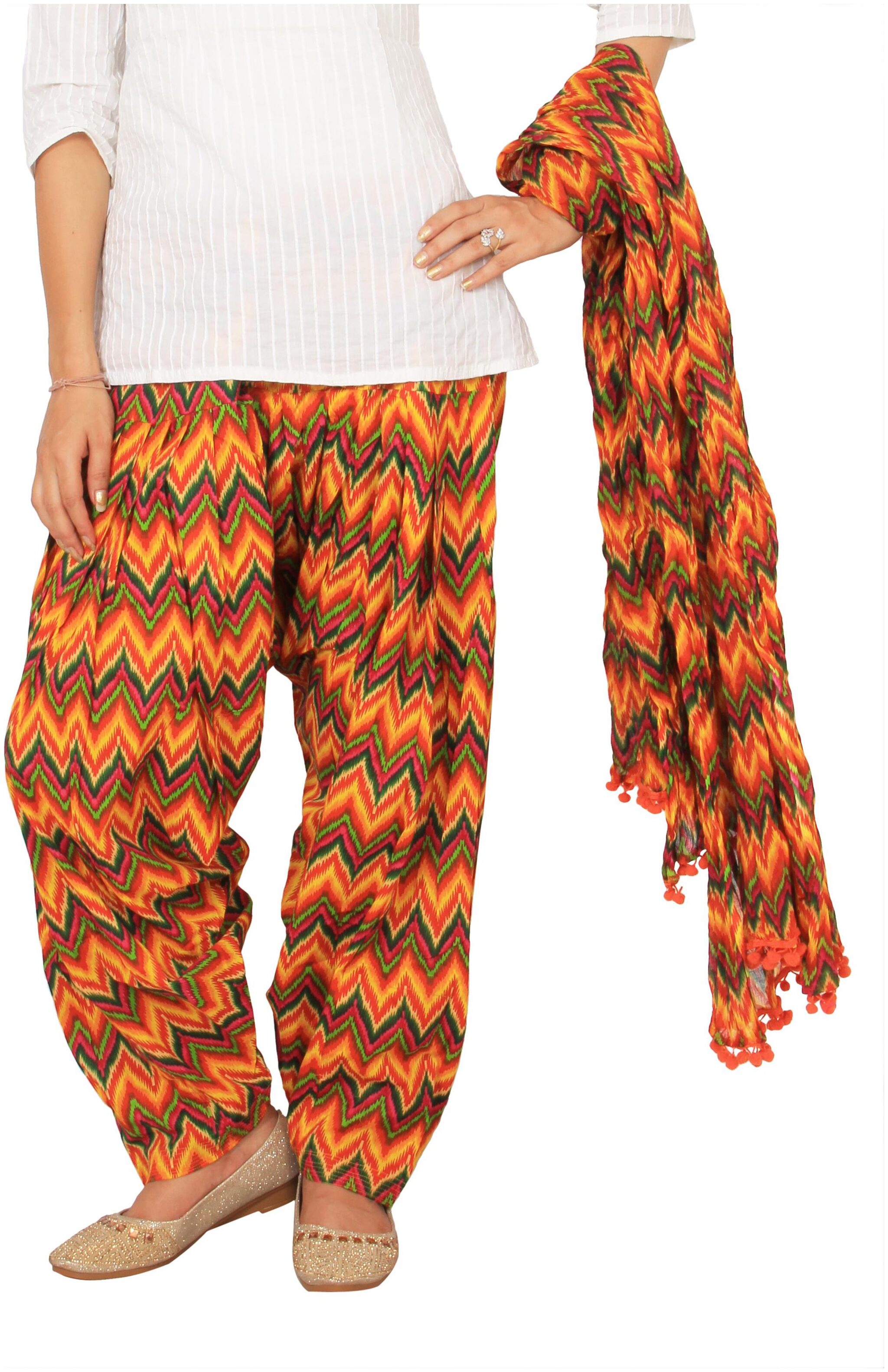 

Rama Cotton Patiala - Multi