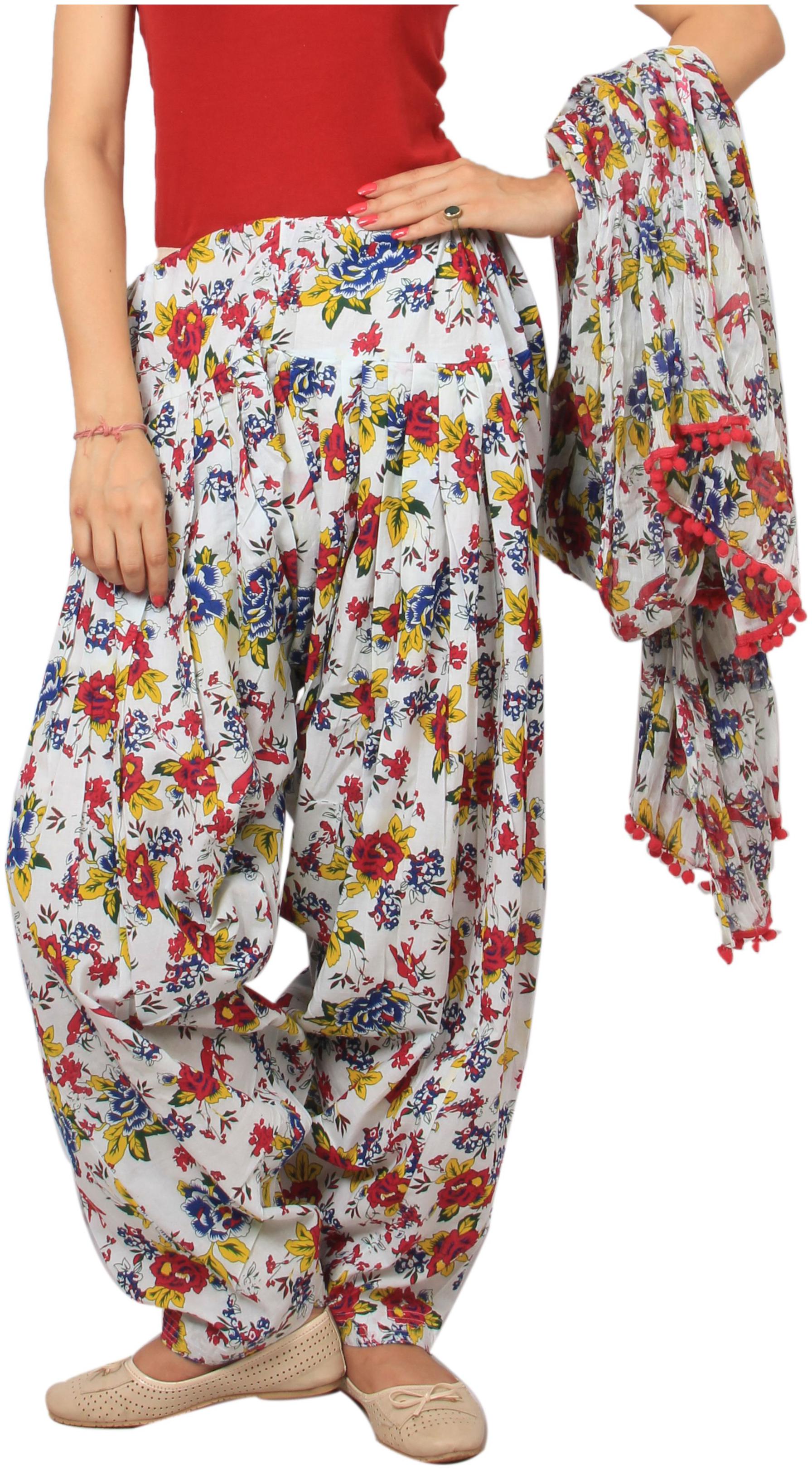 

Rama Cotton Patiala - Multi