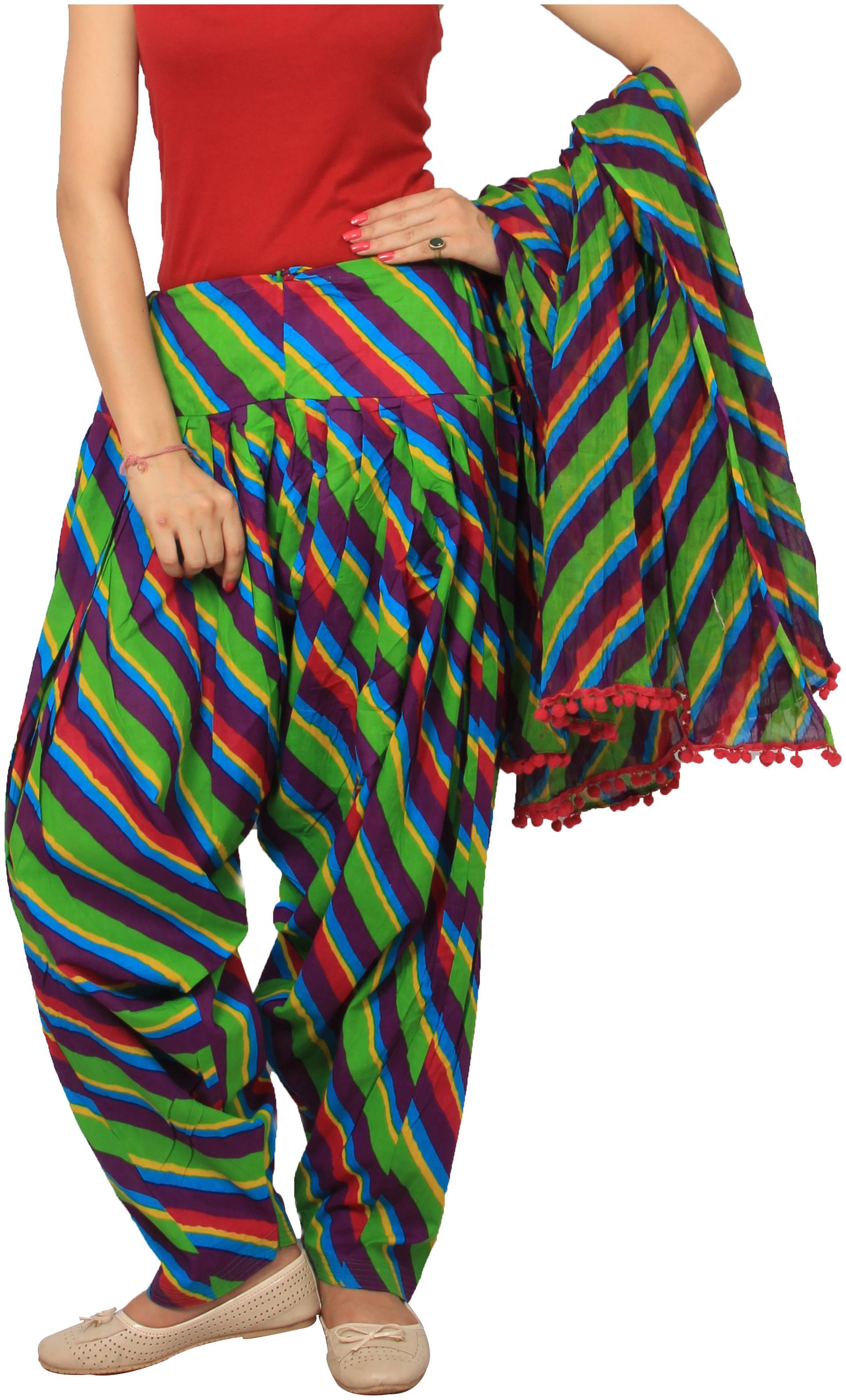 

Rama Cotton Patiala - Multi
