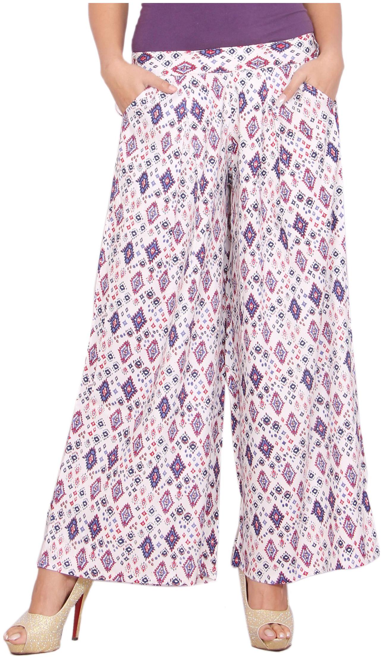 

Rama Multi Printed Flared Palazzo