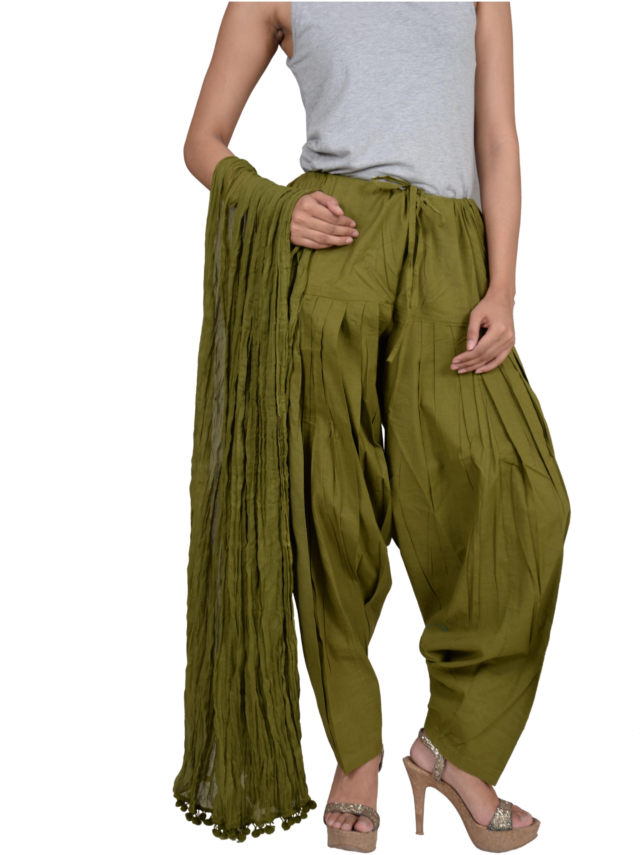 

Rama Cotton Patiala - Green