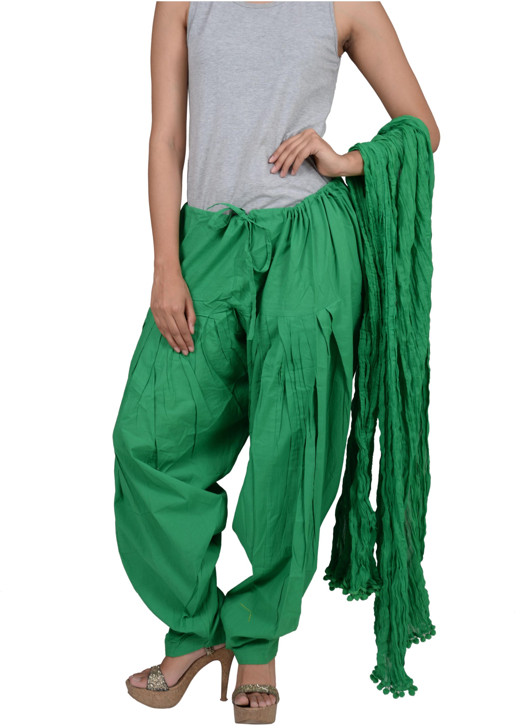 

Rama Cotton Patiala - Green