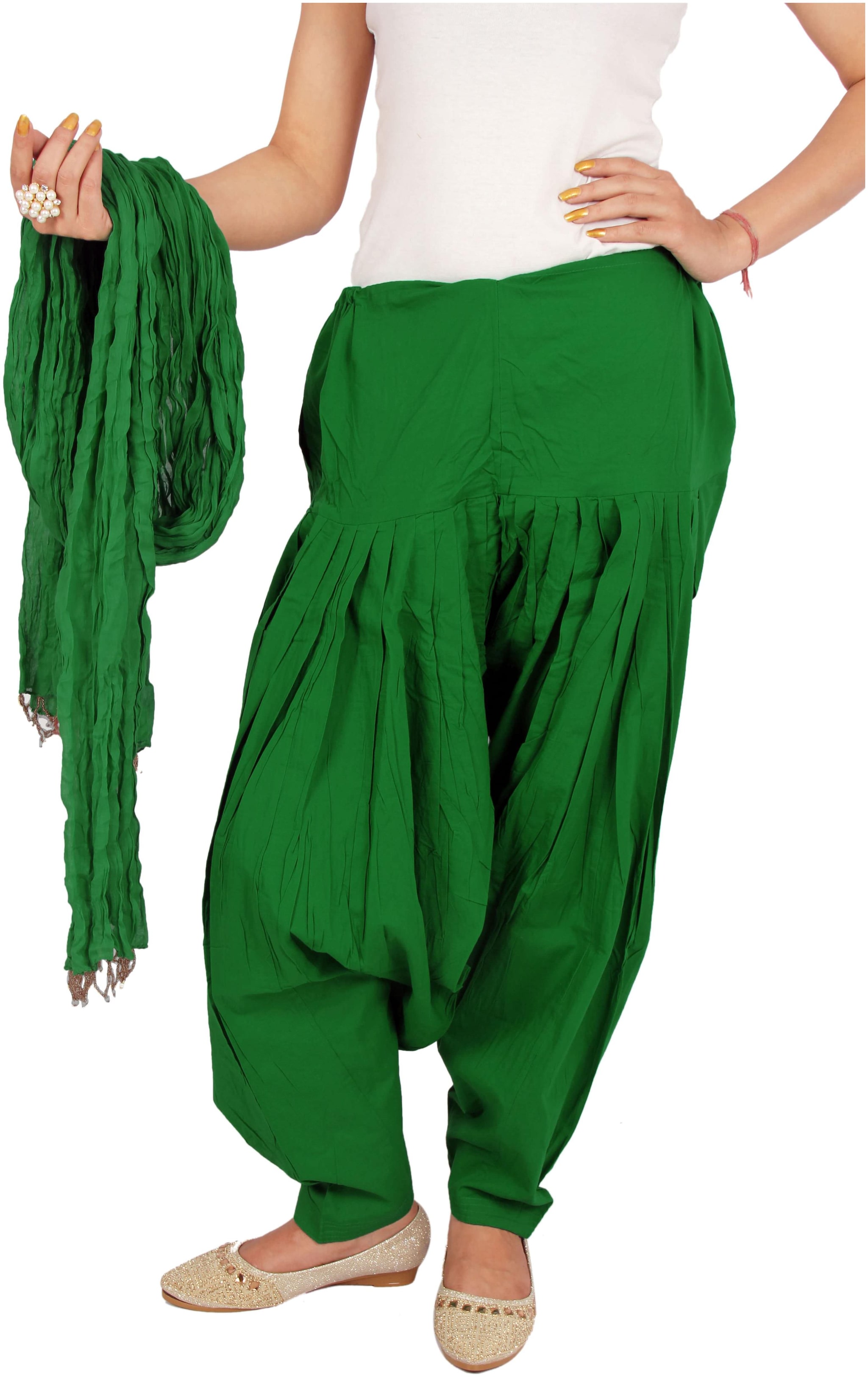 

Rama Cotton Patiala - Green