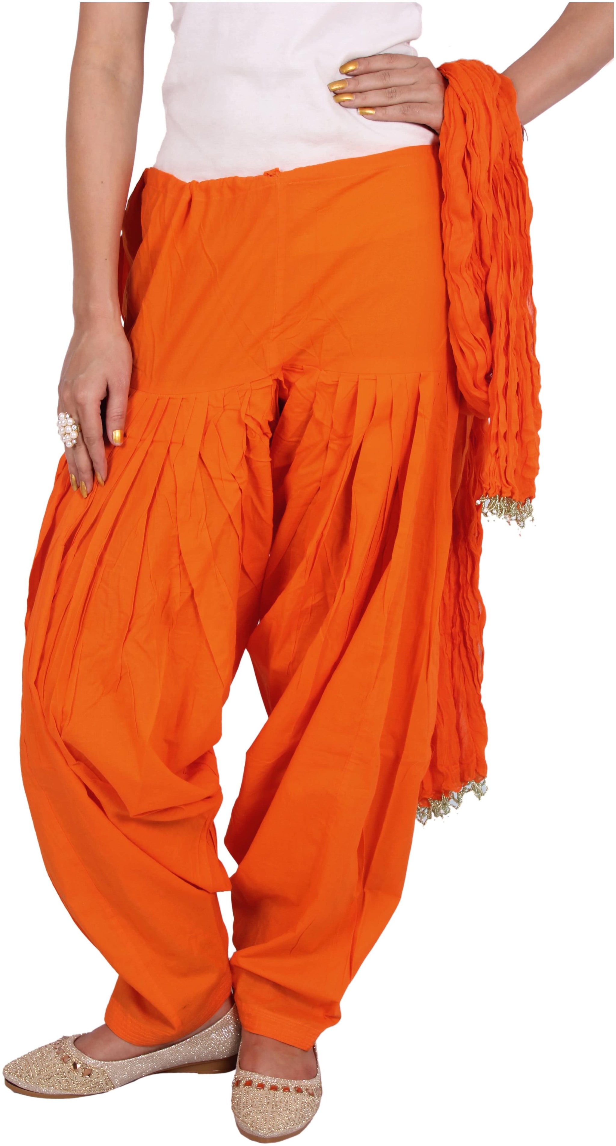 

Rama Cotton Patiala - Orange