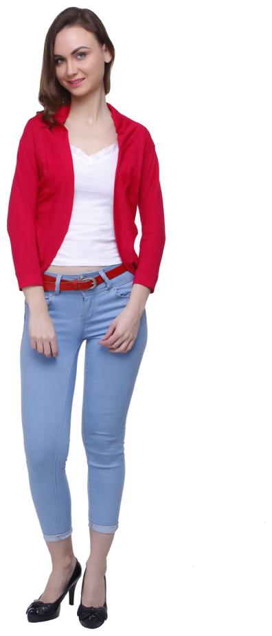 

Rane women solid casual nd party wear cotton shrug