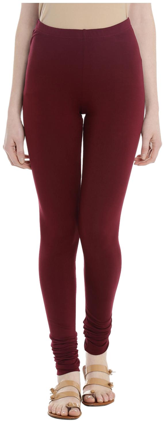

Rangmanch By Pantaloons Lycra Churidar - Maroon