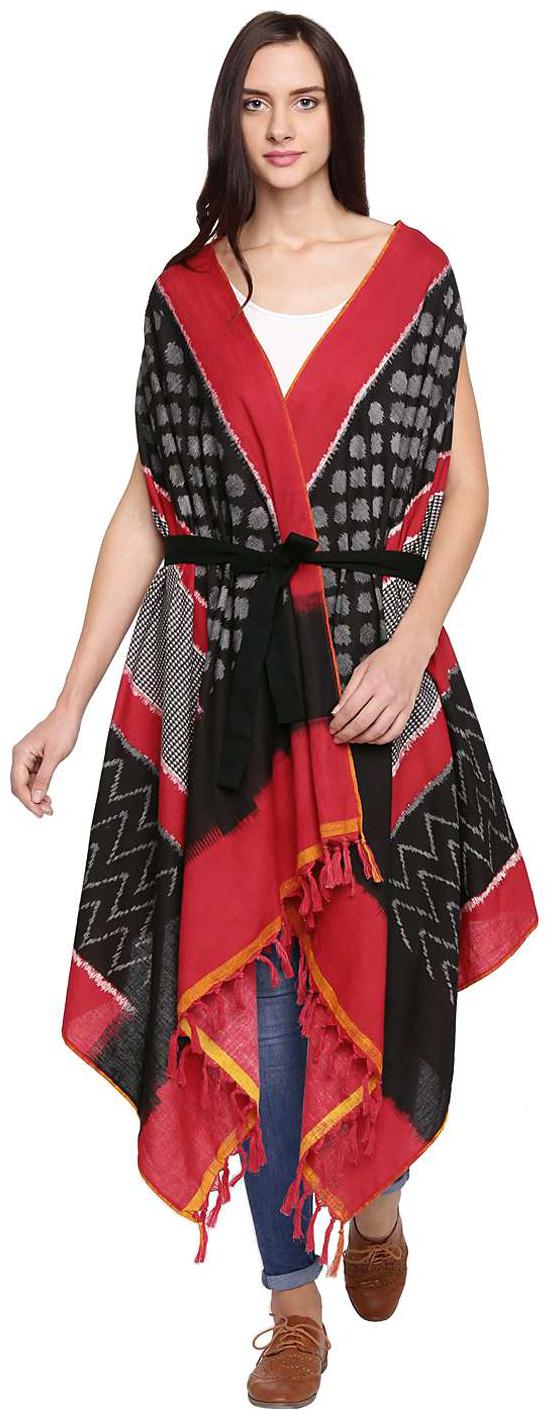 

Rangmanch By Pantaloons Women Red Printed Layered Kurta