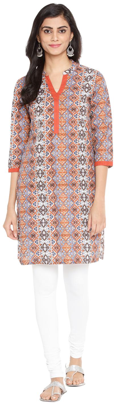 

Rangmanch By Pantaloons Women Multi Printed Straight Kurta