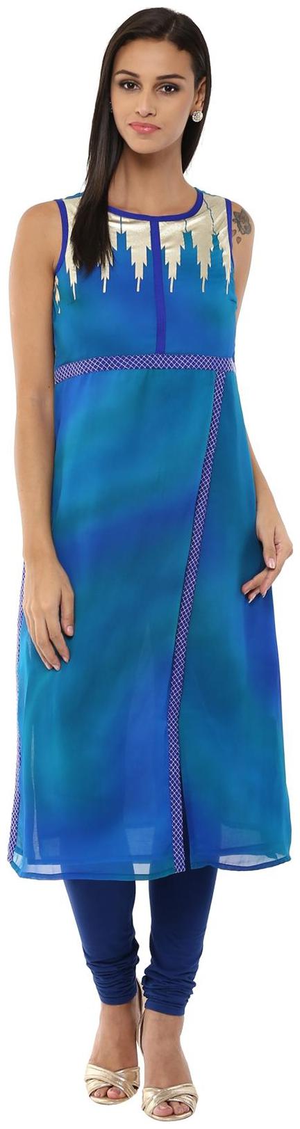 

Rangmanch By Pantaloons Women s Blue Kurta
