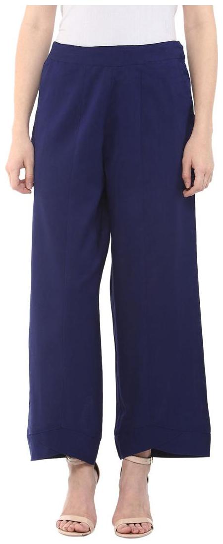 

Rangmanch By Pantaloons Women s Blue Trousers