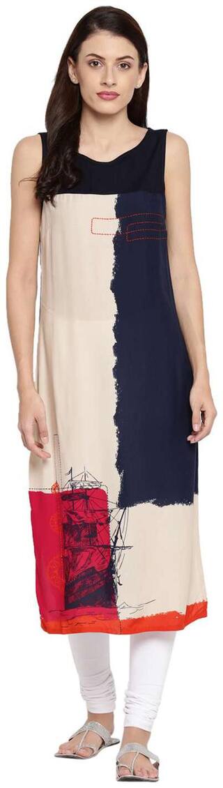 Rangmanch By Pantaloons Women Multi Printed Straight Kurta