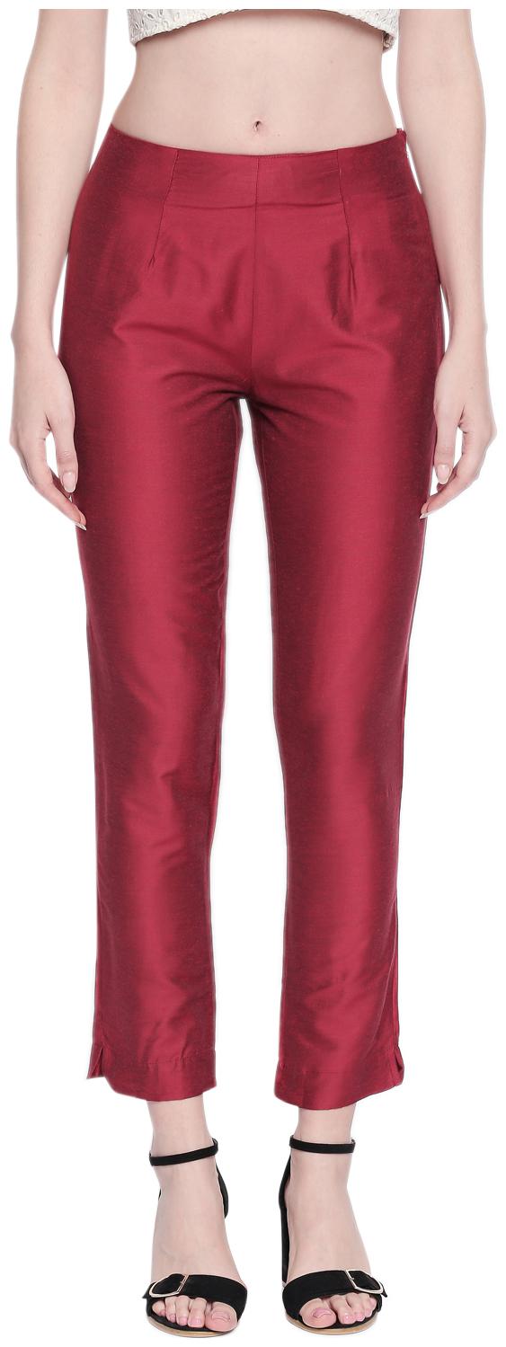 

Rangmanch By Pantaloons Women Red Slim fit Regular pants