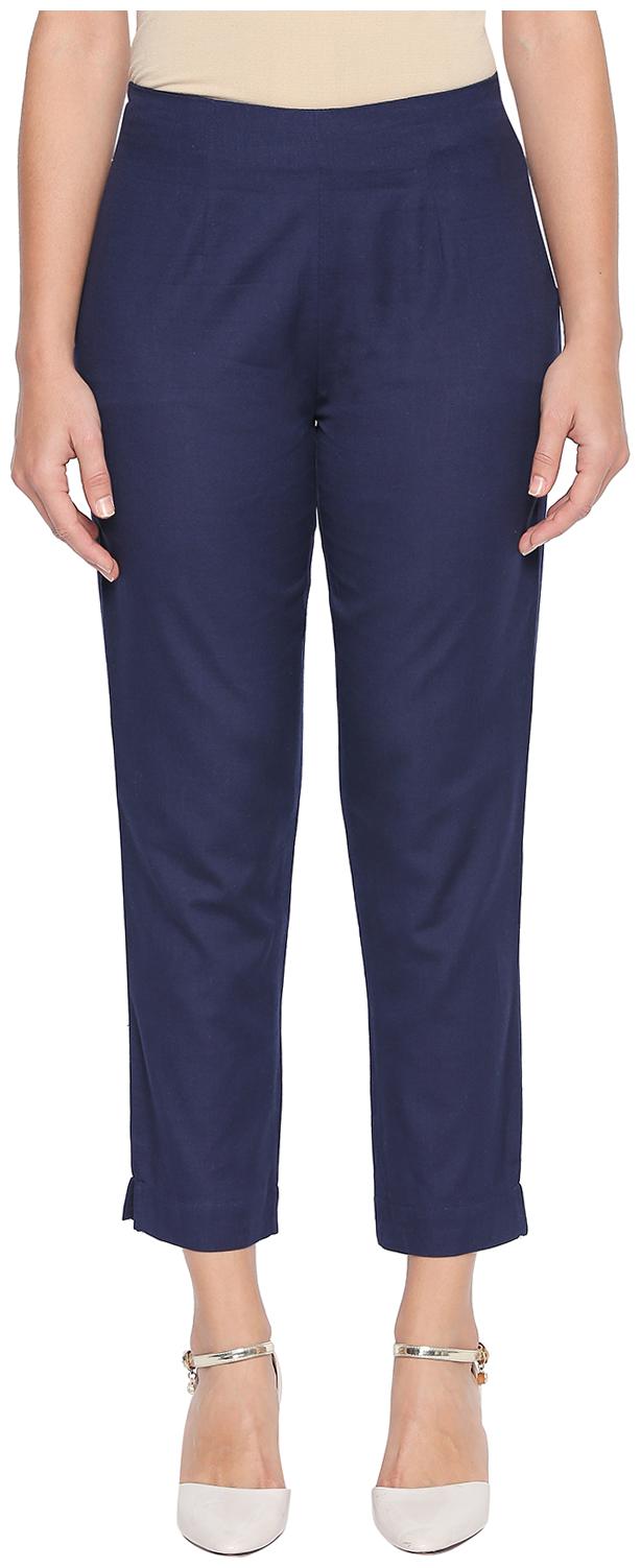 

Rangmanch By Pantaloons Women Blue Regular fit Regular pants