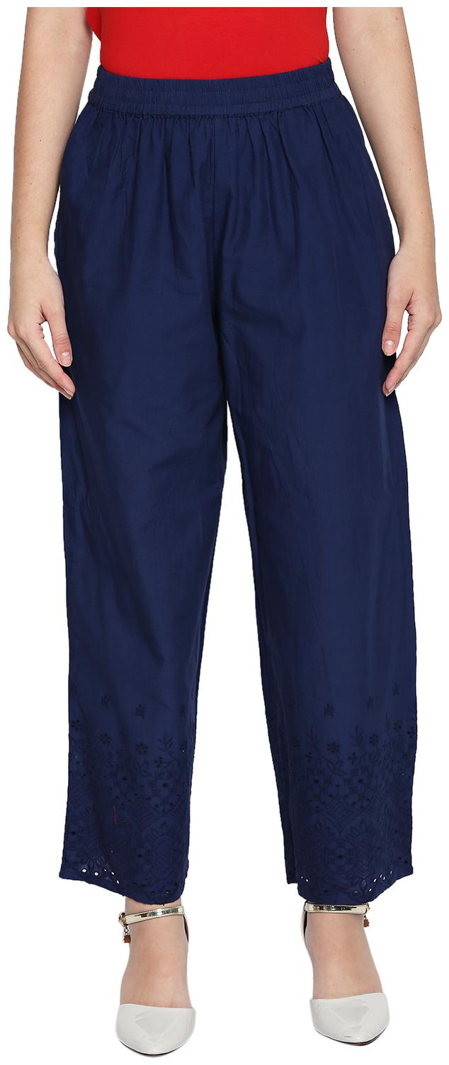 

Rangmanch By Pantaloons Women Blue Regular fit Regular pants