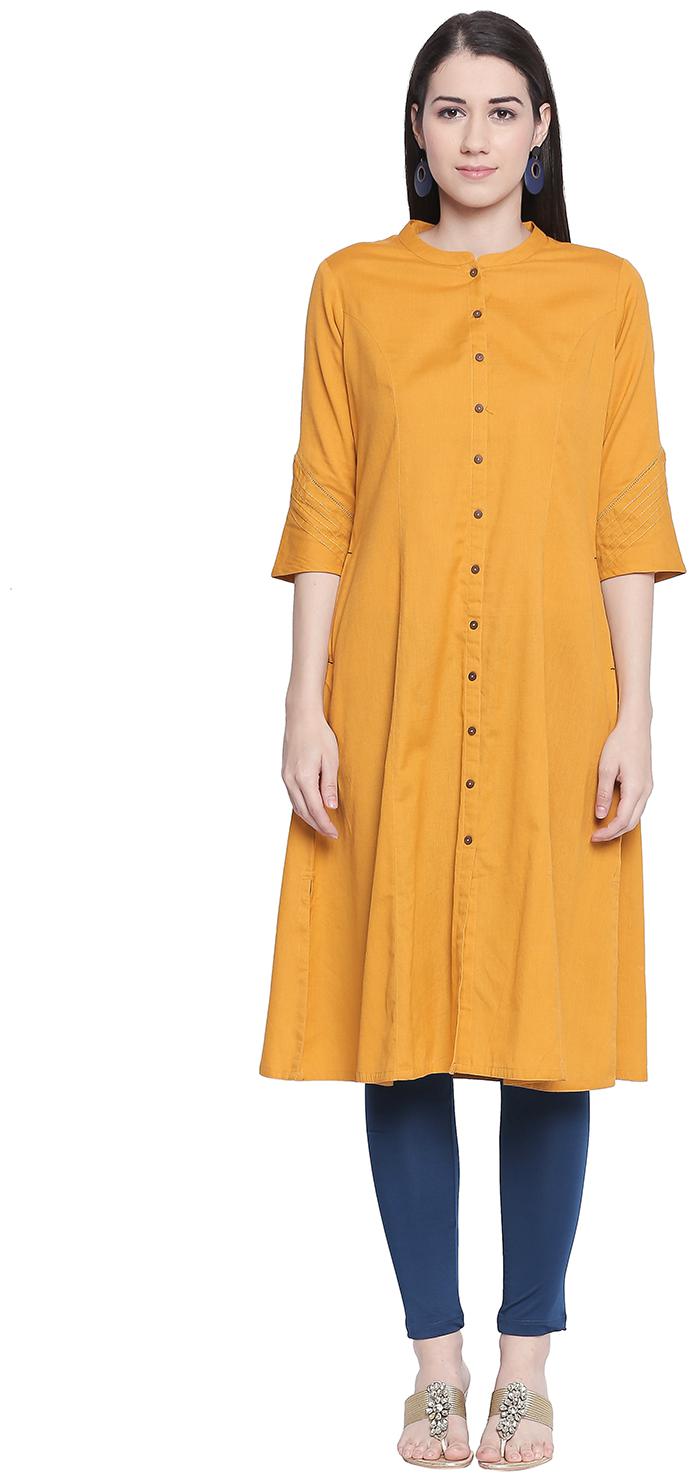 

Rangmanch by Pantaloons Women Kurta Yellow