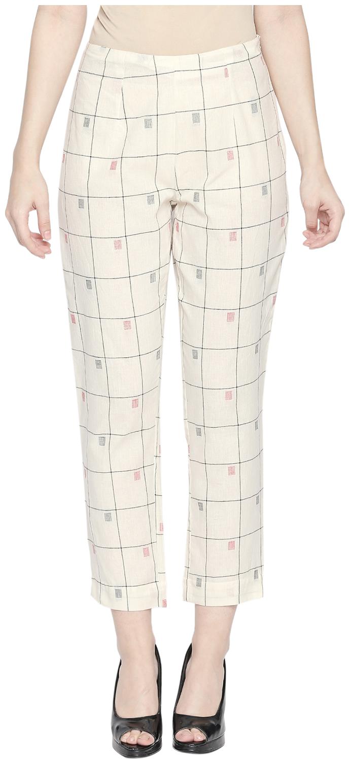 

Rangmanch By Pantaloons Women White Regular fit Regular pants