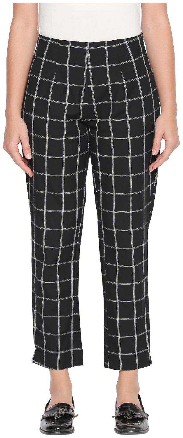 

Rangmanch By Pantaloons Women Black Regular fit Regular pants