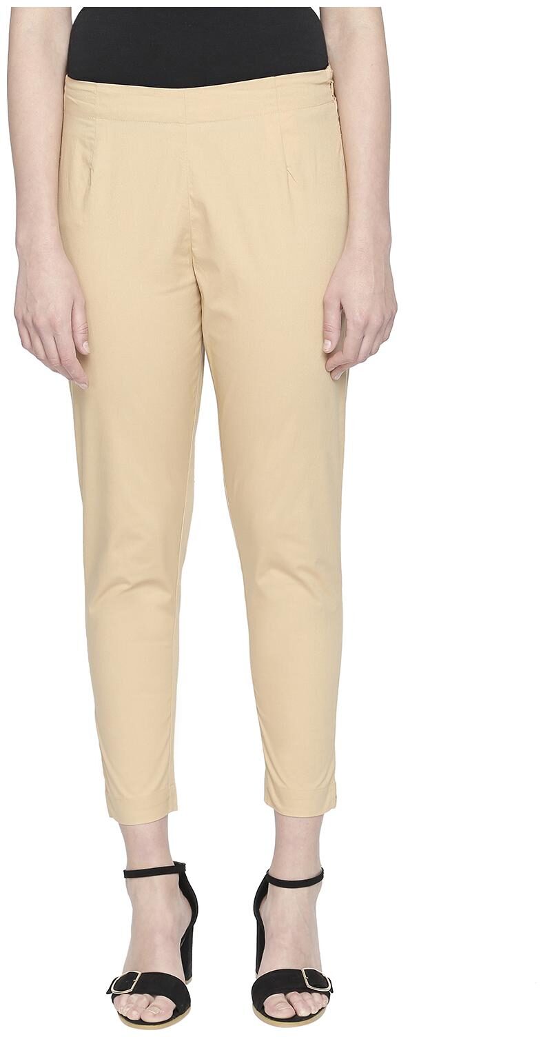 

Rangmanch By Pantaloons Women Beige Regular fit Regular pants