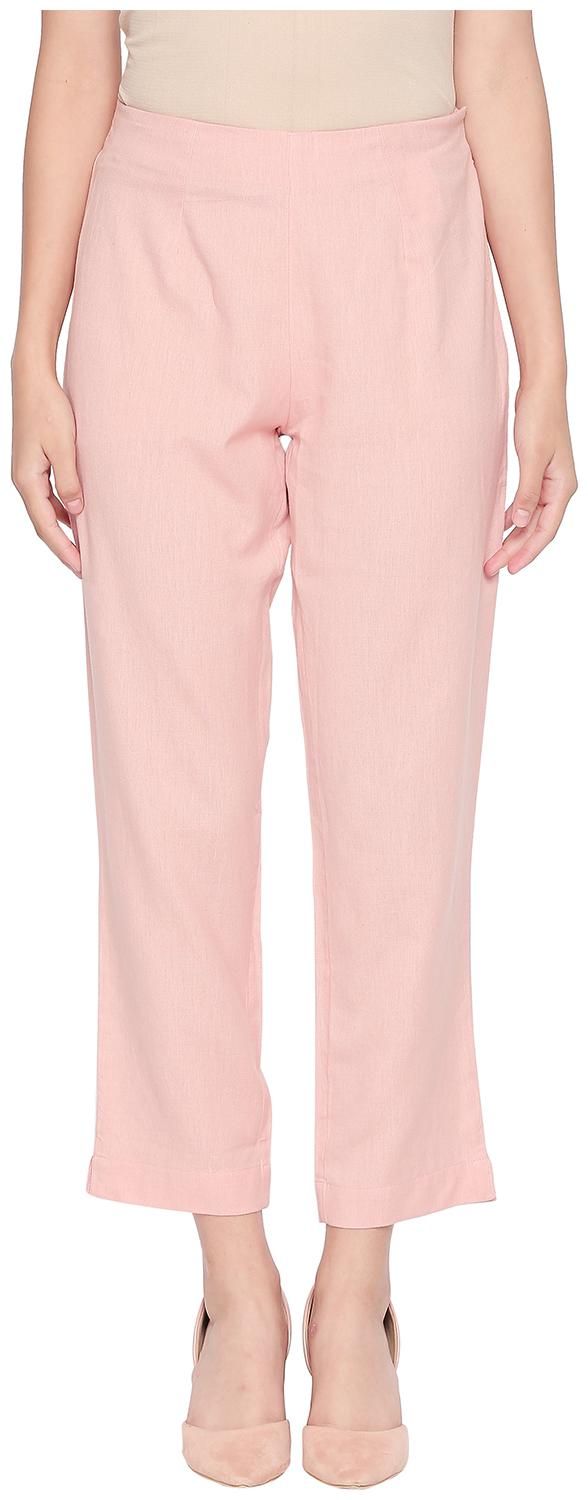 

Rangmanch By Pantaloons Women Pink Regular fit Regular pants