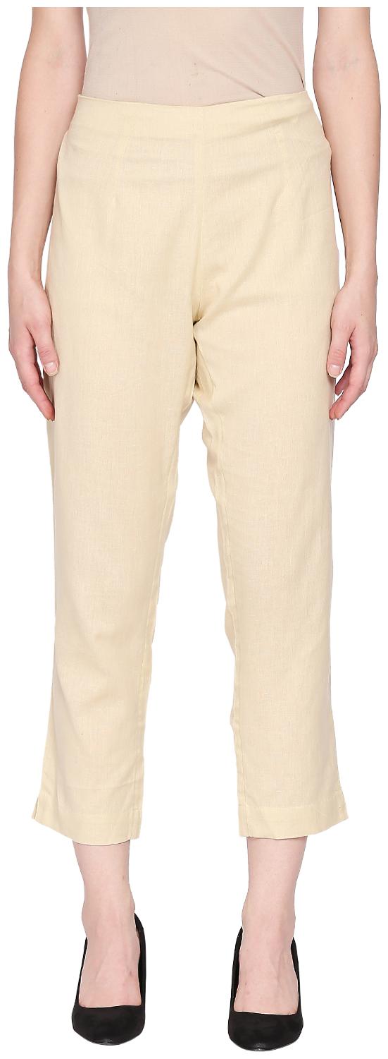 

Rangmanch By Pantaloons Women Beige Regular fit Regular pants