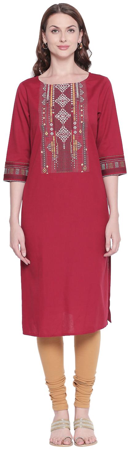 

Rangmanch by Pantaloons Women Kurta Red