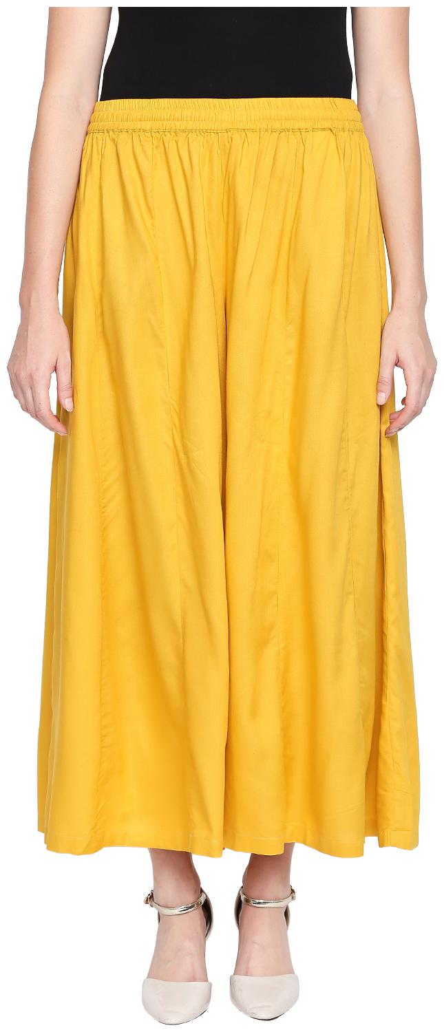 

Rangmanch by Pantaloons Women Palazzo Yellow