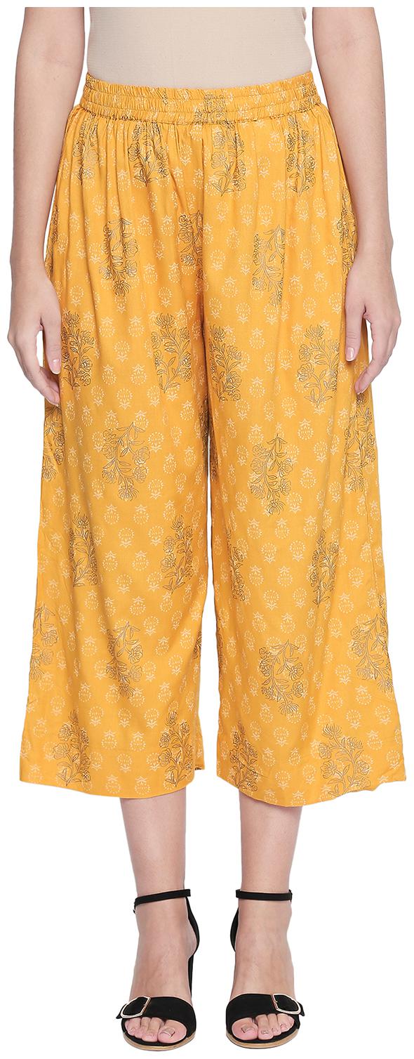 

Rangmanch By Pantaloons Women Yellow Regular fit Regular trousers
