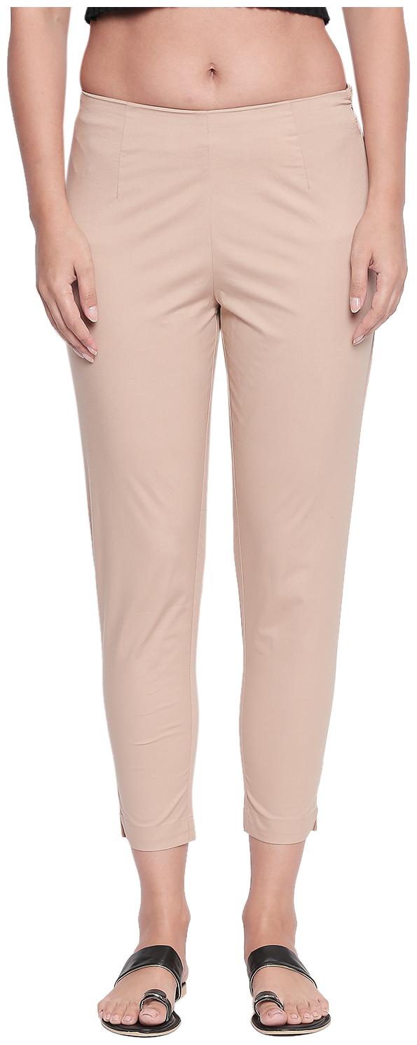 

Rangmanch By Pantaloons Women Beige Slim fit Regular pants
