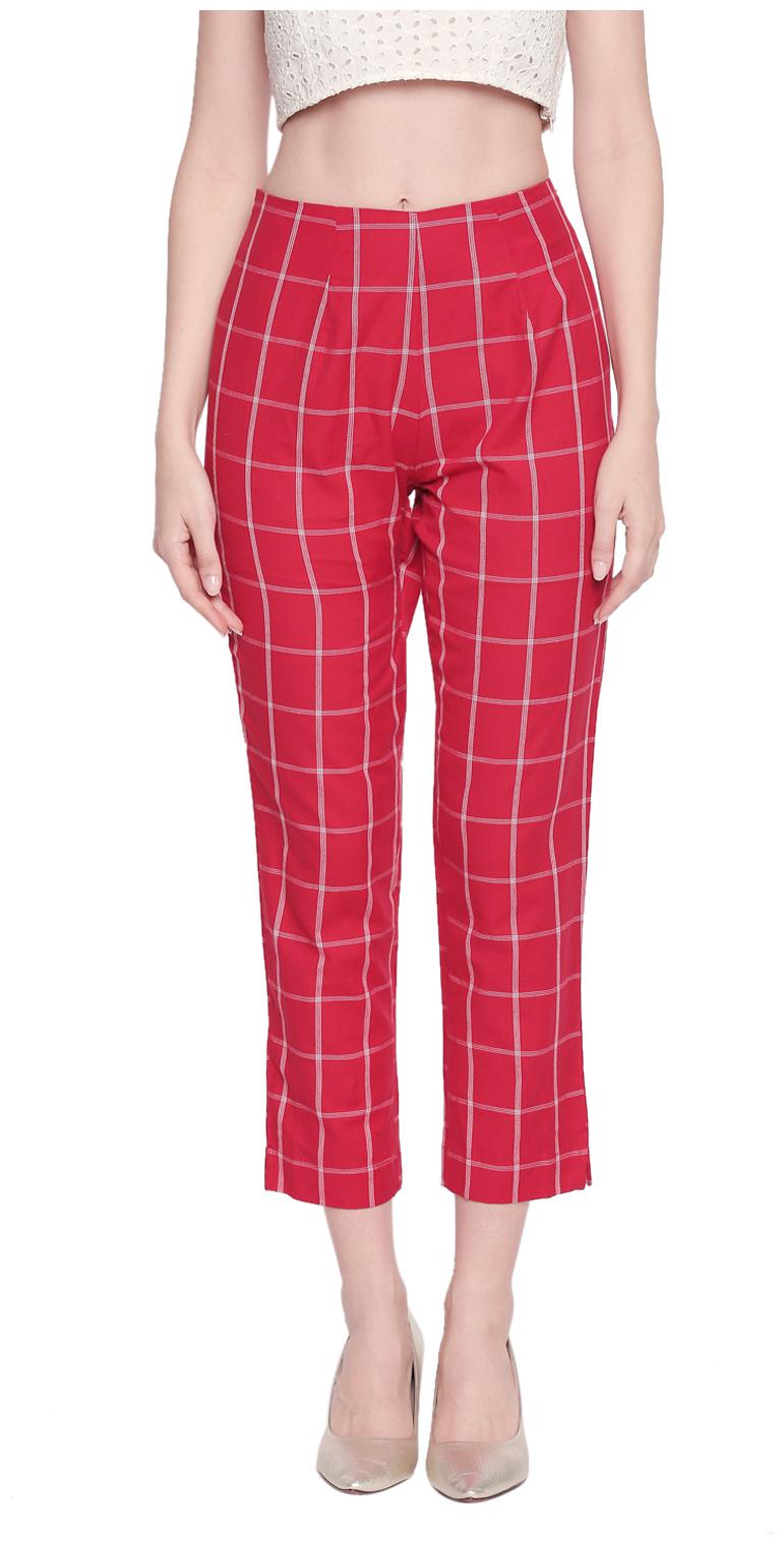 

Rangmanch By Pantaloons Women Red Regular fit Regular pants