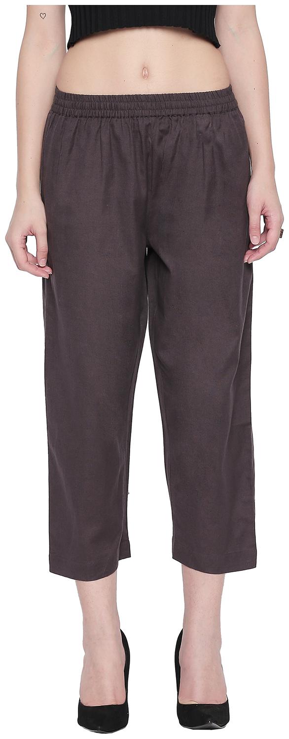 

Rangmanch By Pantaloons Women Grey Regular fit Regular pants