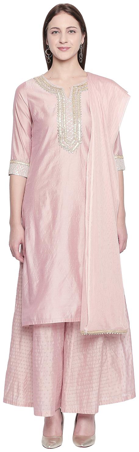 

Rangmanch by Shararaaloons Pink Women Sharara Kurta Dupatta
