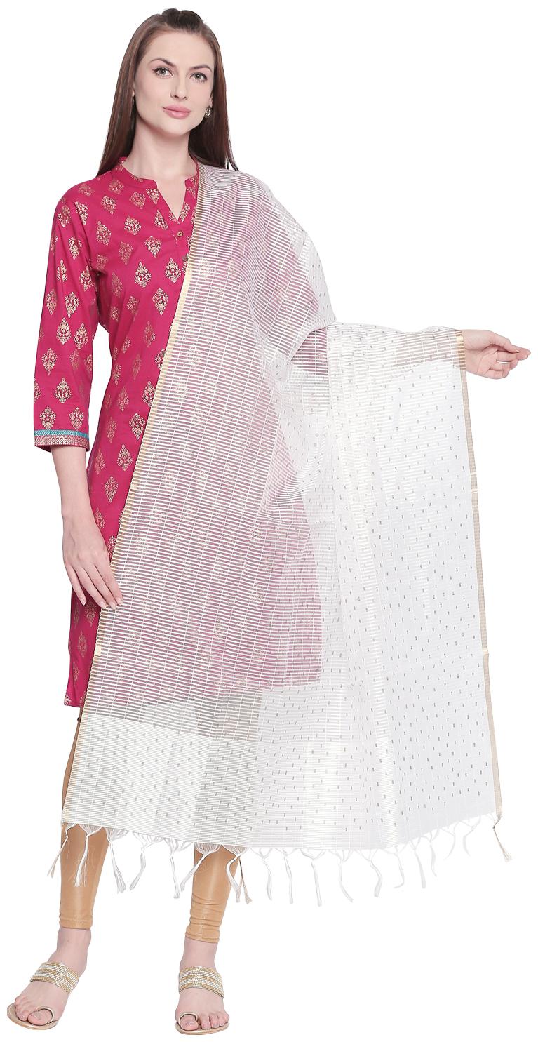 

Rangmanch by Pantaloons Women Dupatta-Cream