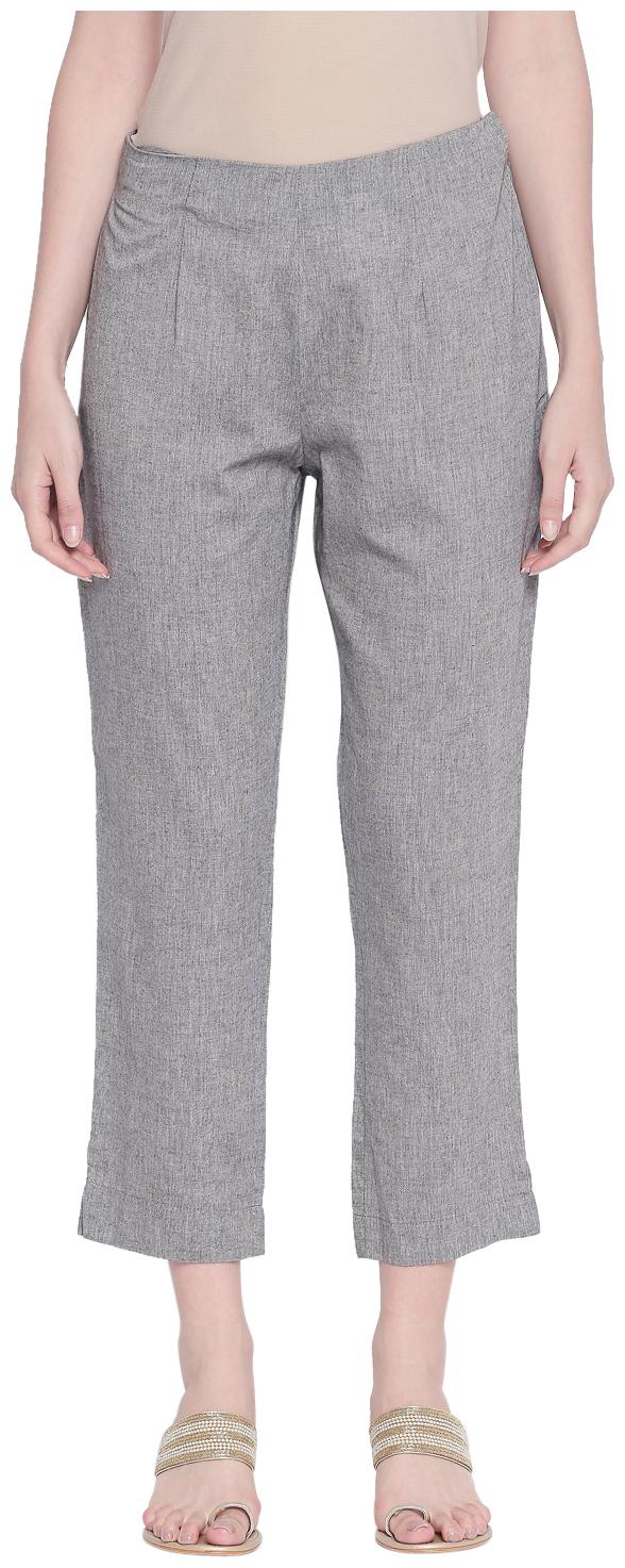 

Rangmanch By Pantaloons Women Grey Regular fit Regular pants