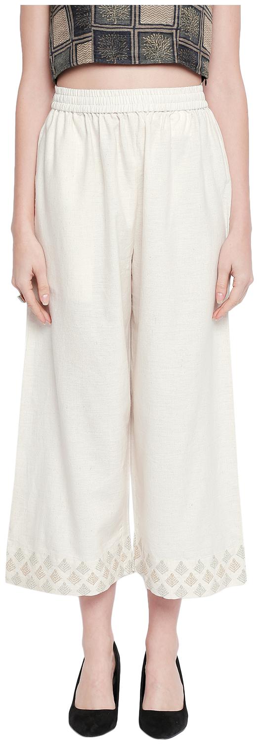 

Rangmanch By Pantaloons Women White Regular fit Regular pants