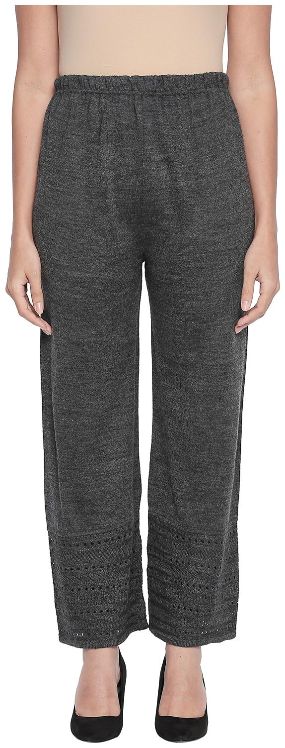 

Rangmanch By Pantaloons Grey Solid Straight Palazzo