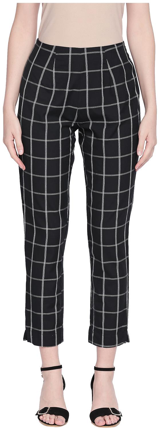 

Rangmanch By Pantaloons Women Black Regular fit Regular pants