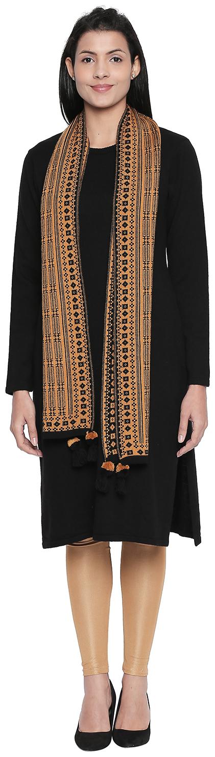 

Rangmanch By Pantaloons Women Black Solid Straight Kurta