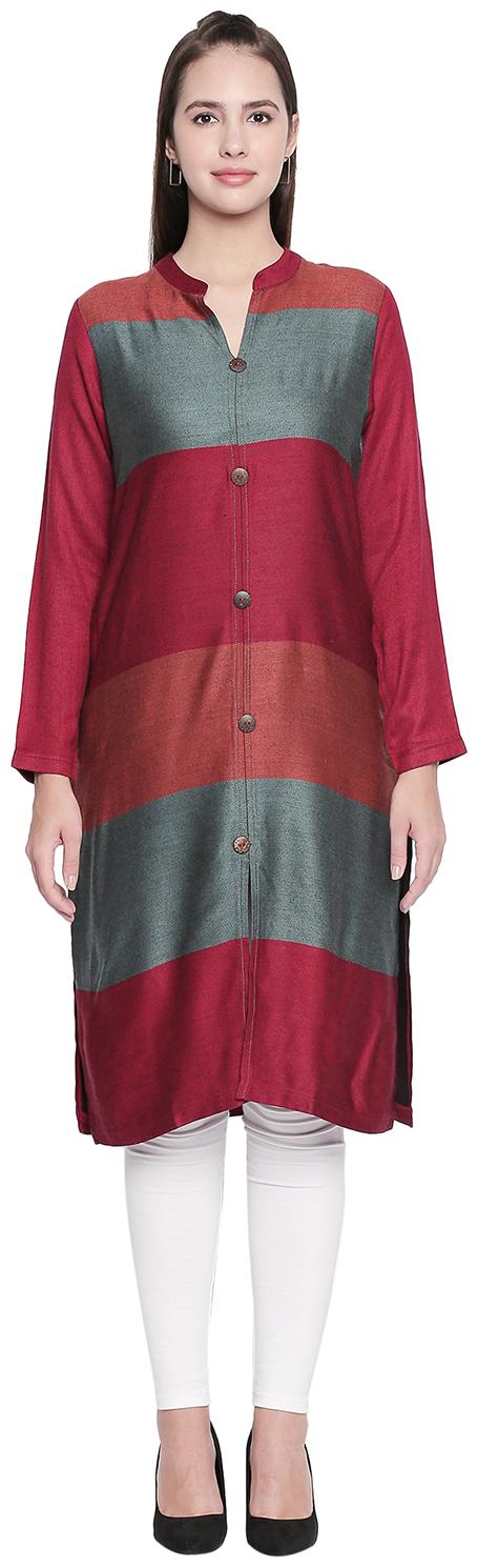 

Rangmanch by Pantaloons Adults-Women Kurta - Maroon