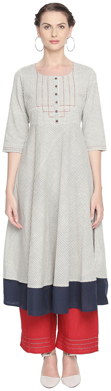 

Rangmanch By Pantaloons Women Multi Solid Layered Kurta