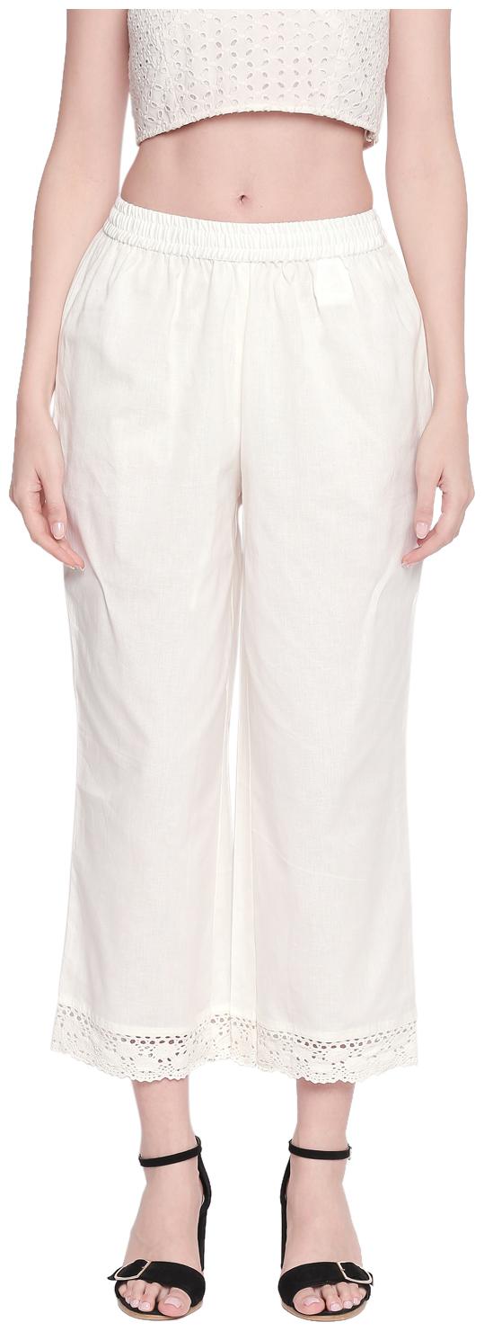 

Rangmanch By Pantaloons Women White Regular fit Regular pants